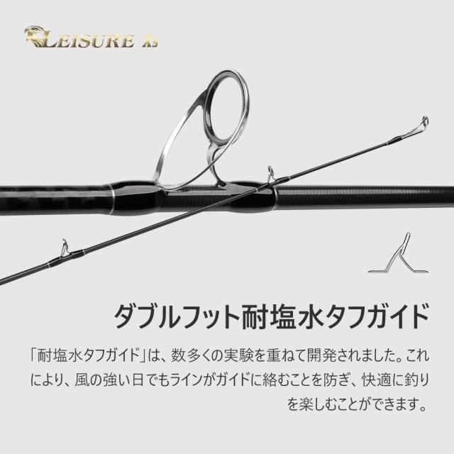 ノービ(Noeby) NBRO-LEX5 ショアジギングロッド スピニング 葉物 釣り竿 9’0/9’6/10’0 2本 H/XH (スピニング-96XH（Max90g）)