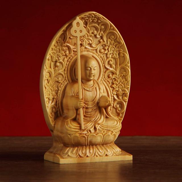 ミニ仏像 地蔵菩薩 柘植（ツゲ）地蔵菩薩像 水子地蔵 お地蔵様 縁起物