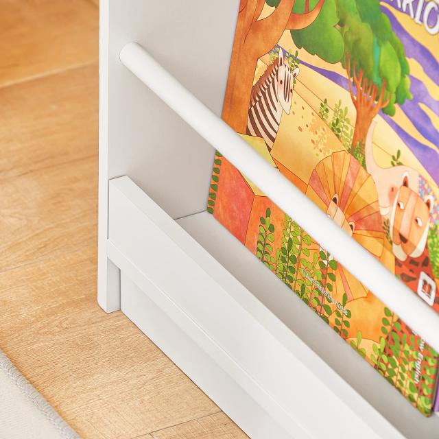 本棚　絵本 SoBuy 絵本棚 絵本ラック 子供用本棚 幅58×奥行き18×高さ81cm かわいい