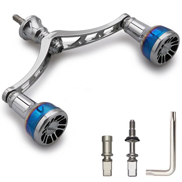 HEIGHTEN 98/110mm リール ハンドル シマノ(Shimano) ダイワ(DAIWA) 通用 スピニングリール用 Arch Engine Series (110mm - ガンメタル)_8