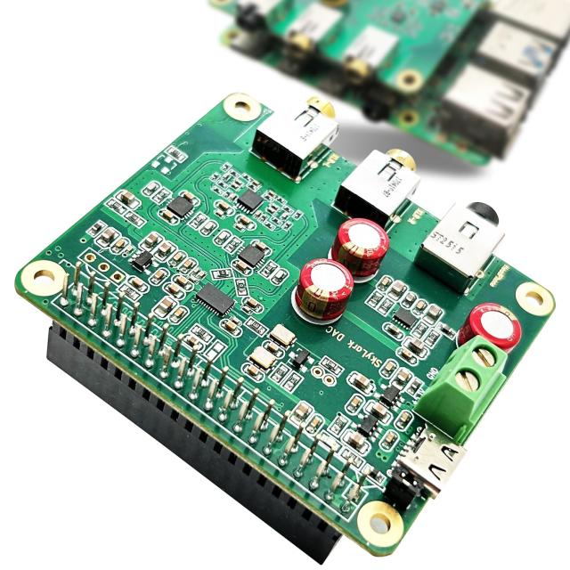 Raspberry Pi HiFi DAC Pro Hat ES9038Q2M オーディオカード PCM DSD ロスレス デジタル-アナログ変換アダプター Raspberry Pi 4 3B+ 3B_6