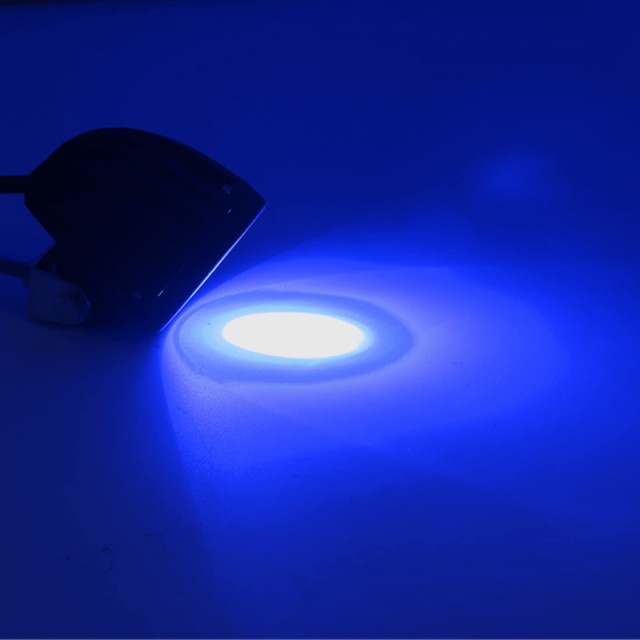 Aoling LEDワークライト 作業灯 小型 バイク用フォグランプ ブルー スポットライト 12V 24V スイッチ付属 フォークリフトライト オートバの通販は