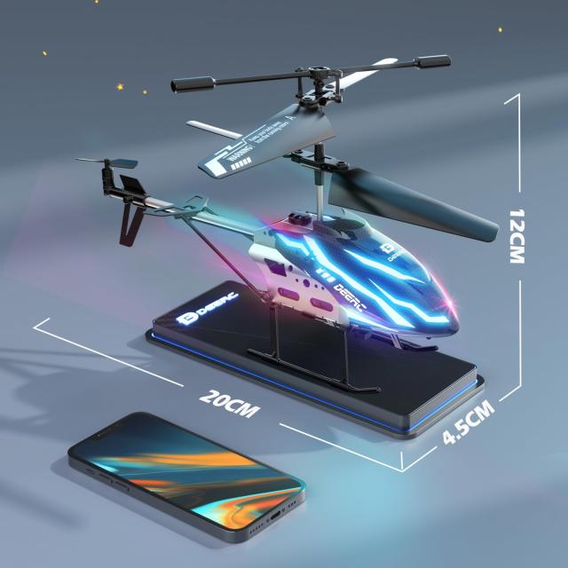 DEERC ラジコン ヘリコプター 7色ライト アップグレード おもちゃ 室内