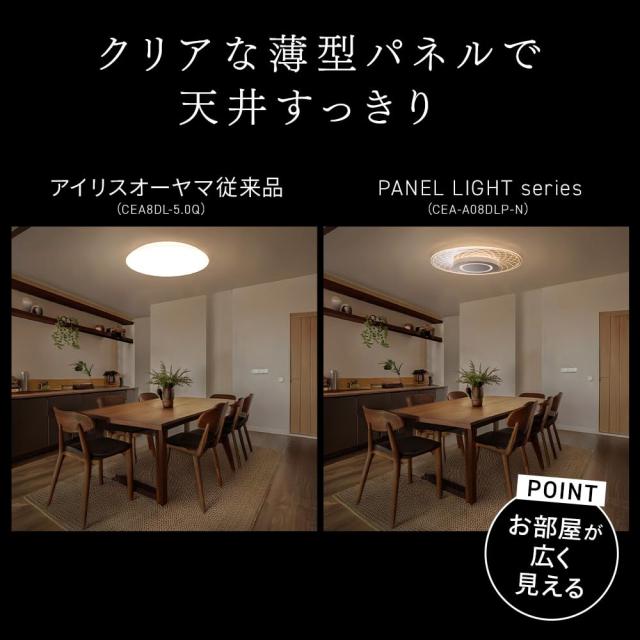 アイリスオーヤマ LEDシーリングライト パネルライト 12畳 間接照明 天井・壁が明るい 目に優しい光 おしゃれ 暮らしを変える上質な光 ス_4