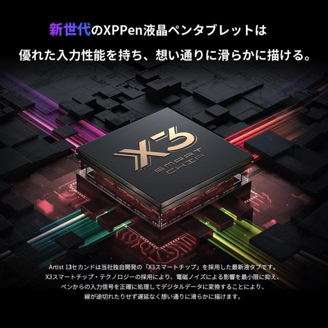 XPPen 液タブ Artist 13セカンド X3チップ搭載ペン 液晶タブレット 4色選択可 初心者 Android Windows MacOS対応 イラスト 写真加工 テレ_2