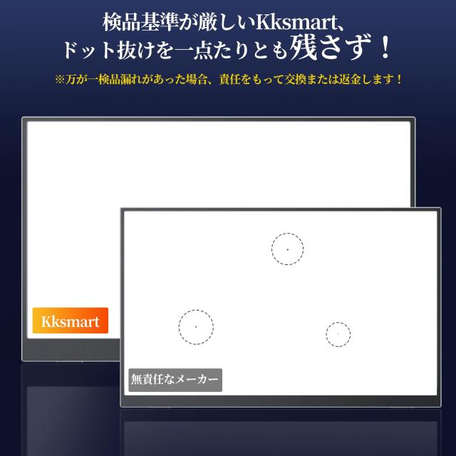 モバイルモニター kksmart 自立型 VESA対応 タッチ機能 モバイルディスプレイ ポータブルモニター15.6インチ スイッチ用モニター 非光沢I_3