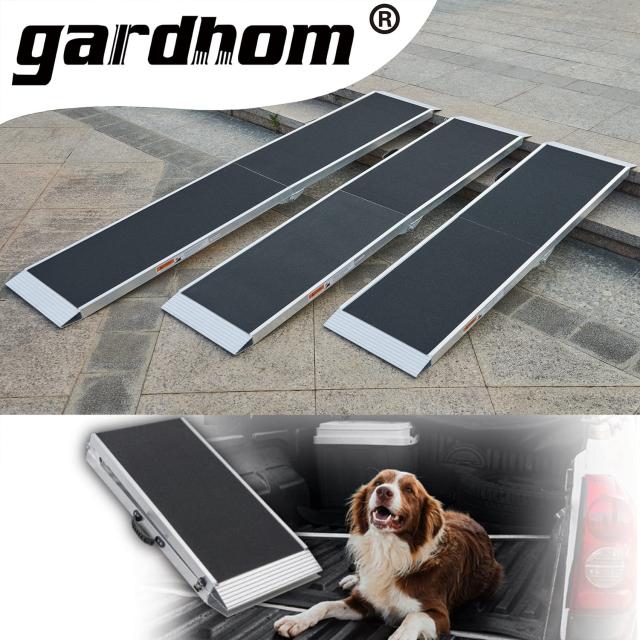 折り畳み アルミ スロープ 犬用， gardhom ペットスロープ 122*38CM 滑り止め 大型犬 関節を保護 アルミブリッジ 荷重180？ 玄関 段差解の通販は