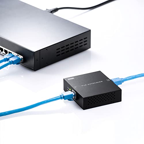サンワサプライ PoEエクステンダー マグネット付き 最大100m延長 AUTO-MDIX機能搭載 ギガビット LAN-EXPOE2_9