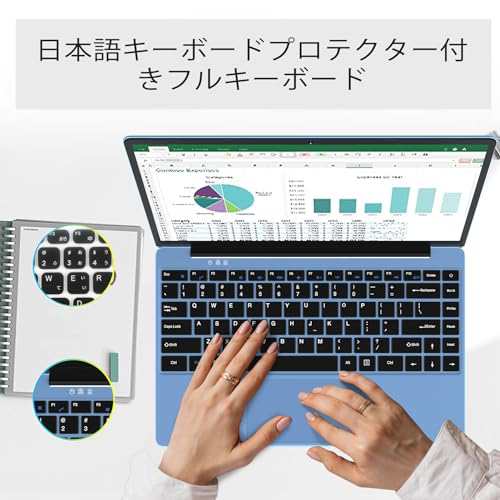 Ruzava/Aocwei ノートパソコン 14インチ Intel N4020 CPU(Up to 2.8Ghz) Win 搭載 6GB RAM+256GB SSD, 薄型PC ノート/Webカメラ/WIFI搭載