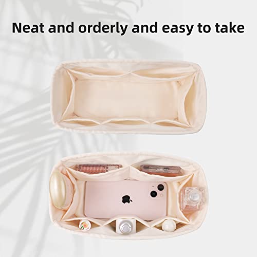 DGAZハ？ック？インハ？ックインナーバッグ 高級シルク サテン トートバッグ用 kelly25/28/32/35Bags（ クレ、KL35）