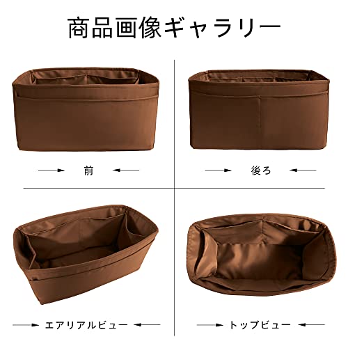 DGAZハ？ック？インハ？ックインナーバッグ 高級シルク サテン トートバッグ用 kelly25/28/32/35Bags（ゴールド、KL35）