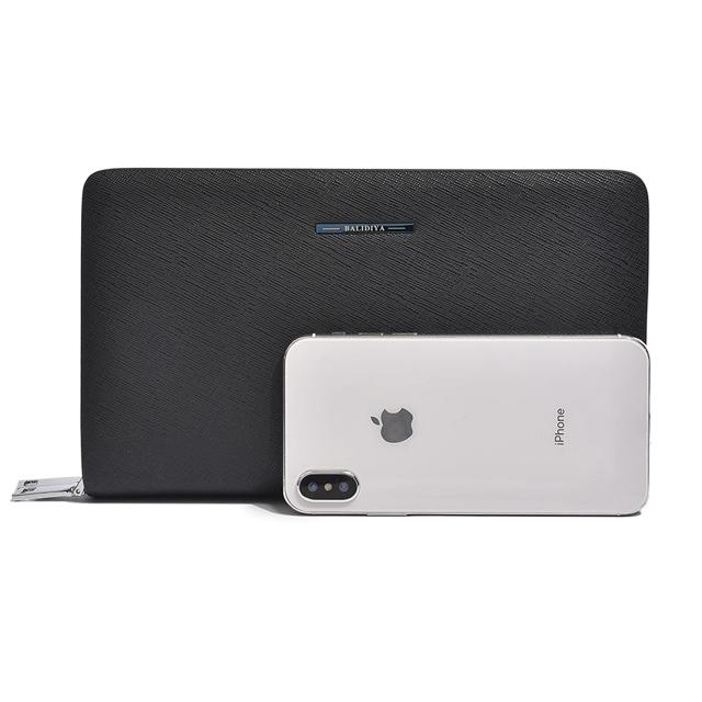 財布 携帯用 ビジネス メンズ クラッチバッグ カジュアル リストレット 黒 AtEEco] クラッチバッグメンズウォレット多機能ウォレットジッパー