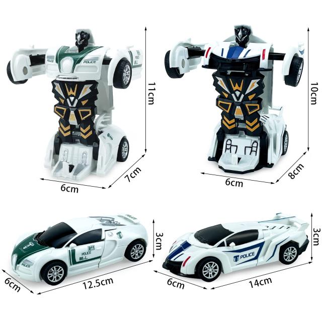 車 おもちゃ ロボット 変身 変形ドライブカー パトカー ロボット