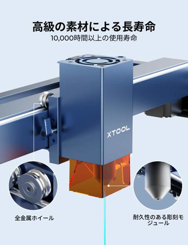 xTool D1 Pro レーザー彫刻機 10Wレーザー高出力 RA2Pro回転台と増高柱付き 円筒体と球体加工可 DIY用品 レーザー加工機  0.01mm高精度 40の通販はau PAY マーケット - KiraKira Market | au PAY マーケット－通販サイト