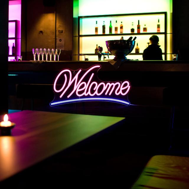 Welcome ネオンサイン 店舗装飾ネオン看板 Ledネオンライト USB