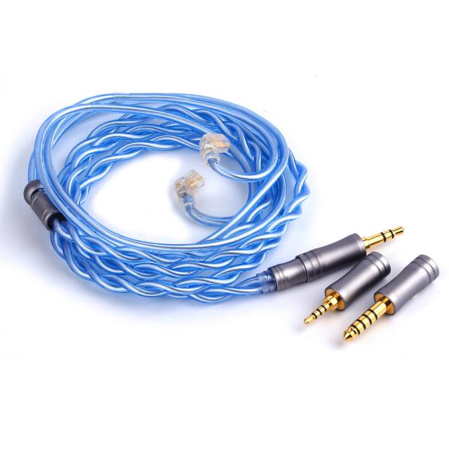 THIEAUDIO Oceaniaパラジウムメッキ銀イヤホンアップグレードケーブル リケーブル可能の設計 24AWG Litzタイプ プラグ取り外す可能 2.5mm