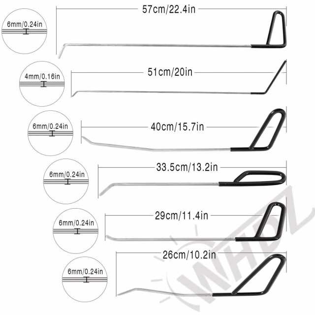 WHDZ 車デントリペアツール 補修ツール 車凹み修復 凹み直し 板金工具
