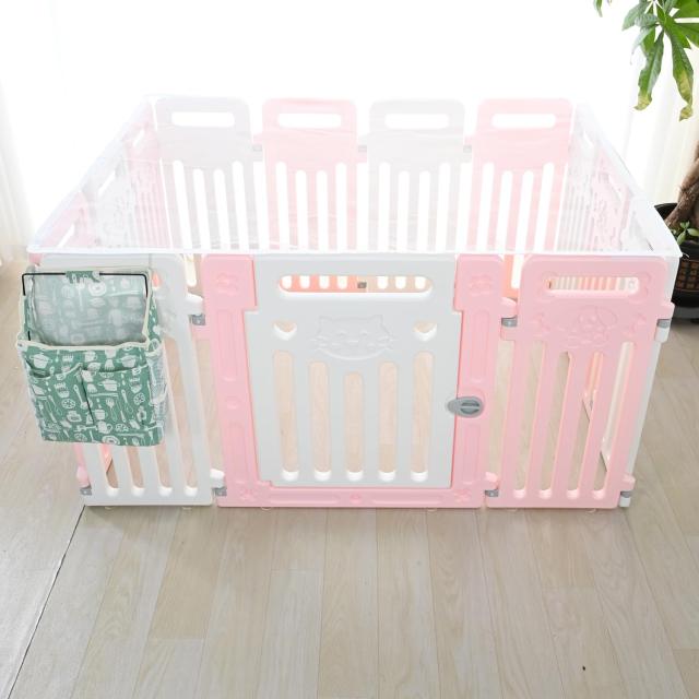 ペットフェンス 中大型犬用 ペットフェンス 全成長期使用可 ドア付き DIY