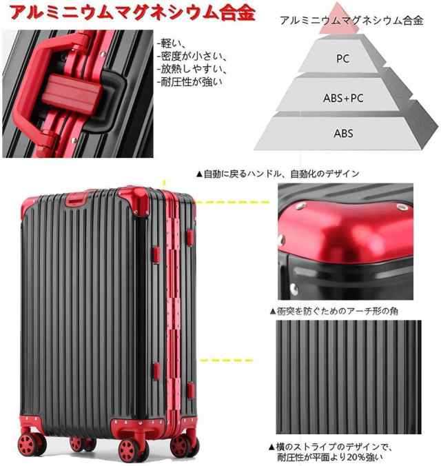 lanbao] スーツケース オールアルミ合金 キャリーケース アルミ
