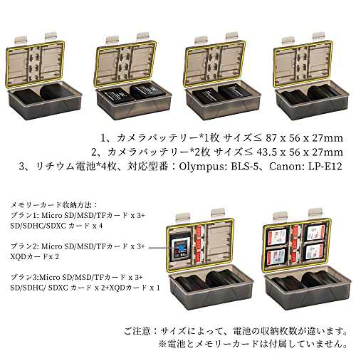 KIWIFOTOS 多機能 カメラバッテリーケース ＆ メモリーカード 収納ケース 電池ケース Sony NP-FZ100 NP-F550  NP-FW50 Canon LP-E6 Fujifiの通販はau PAY マーケット - アブソリュート au PAY マーケット店 | au PAY  マーケット－通販サイト