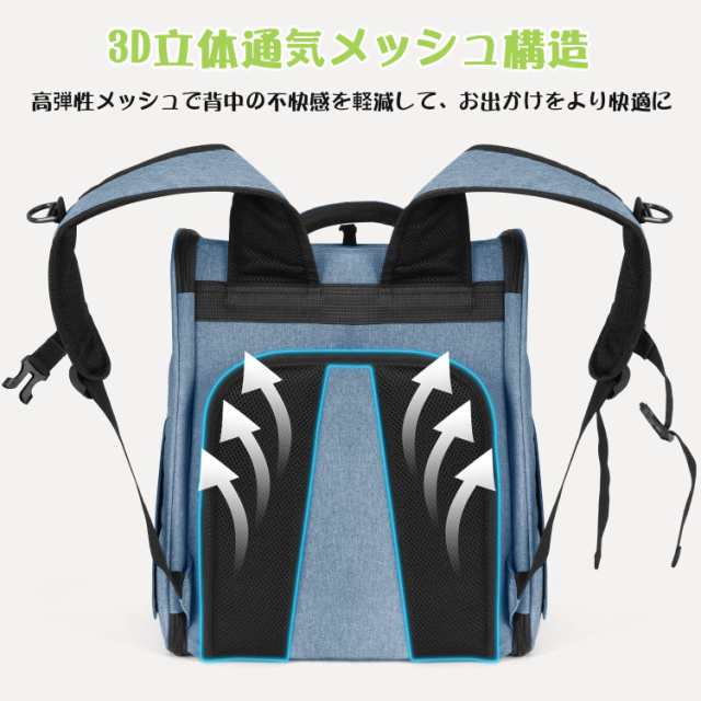 Tresbro 拡張可能な 犬 リュック 猫【最新型3in1】 キャリー ロック式ダブルファスナー・カーテン付きの ペットリュック 小型犬 旅行/通の通販は