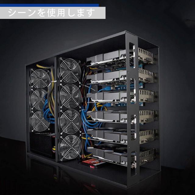 GDSTIME 4 x 120mm x 25mm 換気扇、12V 4連ファン、キャビネットシャーシ冷却ファン、サーバーワークステーション 冷却_4