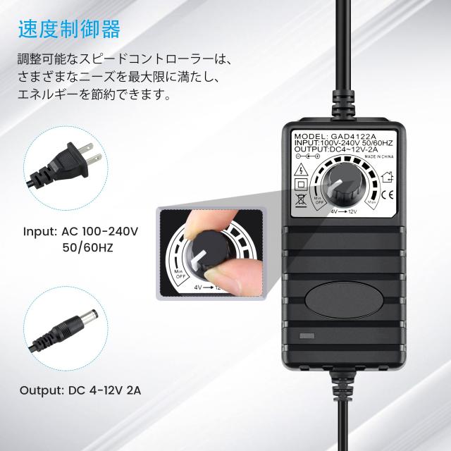 GDSTIME 4 x 120mm x 25mm 換気扇、12V 4連ファン、キャビネットシャーシ冷却ファン、サーバーワークステーション 冷却_6