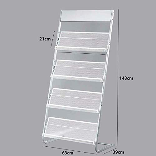 マガジンラック マガジンスタンド パンフレットスタンド 4段 スチール製 雑誌ラック 文学ディスプレイスタンド 大容量 フロアスタンディの通販は マガジンラック マガジンスタンド パンフレットスタンド 4段 スチール製 雑誌ラック 文学ディスプレイスタンド 大容量 フロアスタンディの通販は