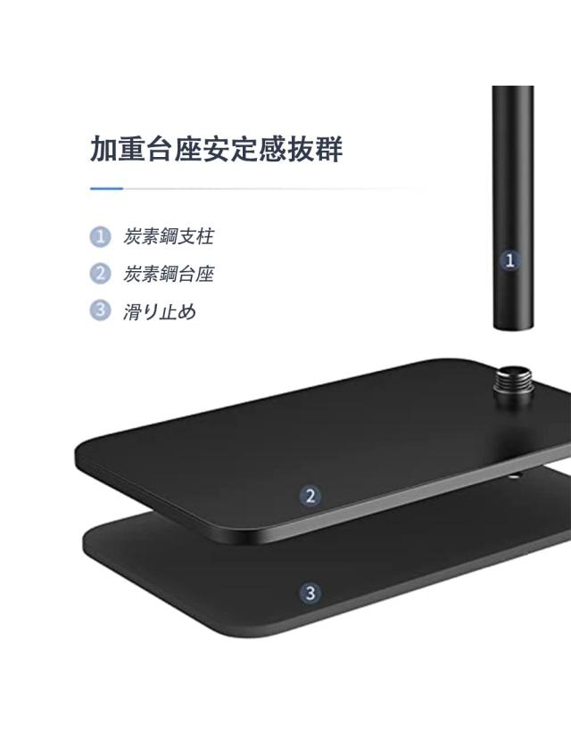 Hitata プロジェクター スタンド 壁寄せ回転型 プロジェクター 台 伸縮型 40-120cm高さ調整 金属構造 しっかり安定性 収納便利 省スペー_3