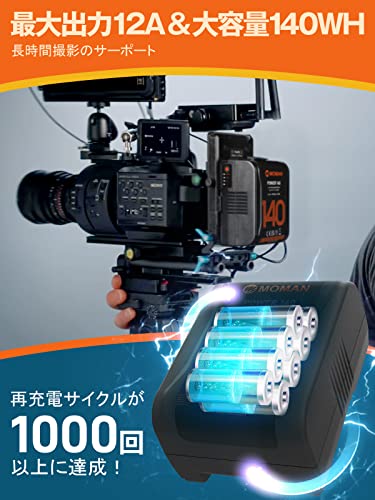 Vマウントバッテリー, 140wh/9700mAh Moman Power 140 14.4V 大容量