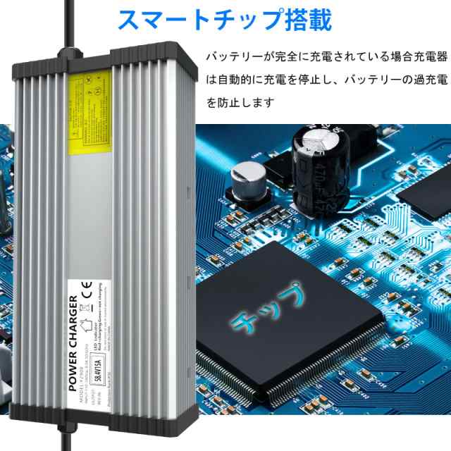 29.2V 20A LiFePO4 電池の充電器、Ruipoo 29.2V LiFePO4バッテリーの充電器作り付けの速い充満および 100% のスマートな保護 28.4V~29.2Vの通販は