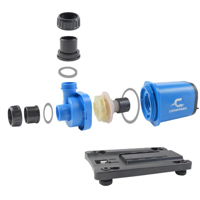 CONQUERALL 1180GPH 20W の水中揚水機 24V DC の逆もどり・揚水機 変数的な頻度数水揚水機正弦波の科学技術 池の吹き上げの真水および海水の目的の