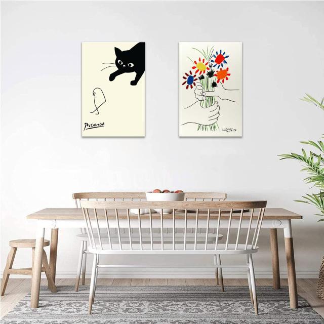 【数量限定】アート ポスター ピカソ 鳥を捕まえる猫 ネコとひよこ 絵画 ピカソ アート ポスター ピカソ 鳥を捕まえる猫 ネコとひよこ 絵画 ピカソ 猫
