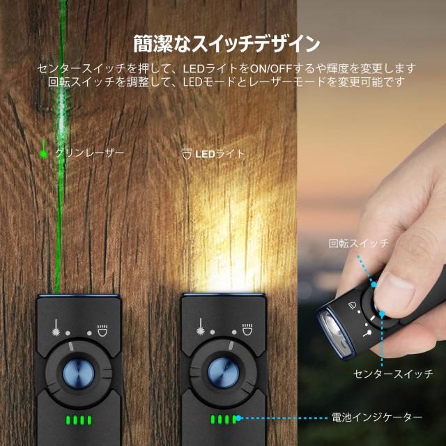 OLIGHT(オーライト) Arkfeld インジケーターライト EDC懐中電灯 led充電式 1000ルーメン 強力 ハンディライト 緑の光束 コンパクト 防災