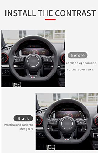 For アウディ パドルシフトカバー シフト パドル エクステンション カーボン製 S3 パドルシフトカバー Q2 パドルシフトエクステンション_7