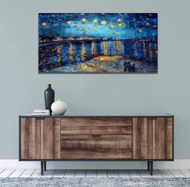 【特価商品】絵画 星月夜 ゴッホ ポスター 装飾画 ゴッホ 複製画 キャンバス絵 絵画 星月夜 ゴッホ ポスター 装飾画 ゴッホ 複製画 キャンバス絵画