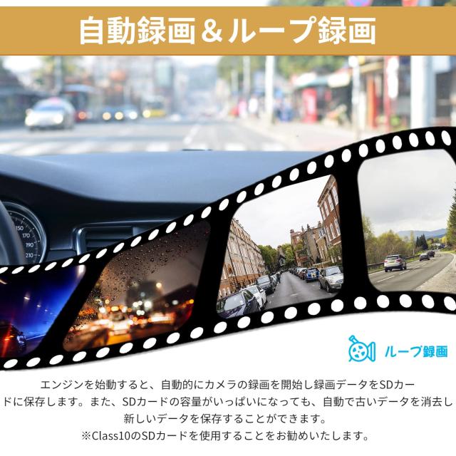 Hizenyo 録画機能付き バックカメラモニターセット ワイヤレスバックカメラ24v 7インチIPSモニター付き ワイヤレスバックモニター アンテ