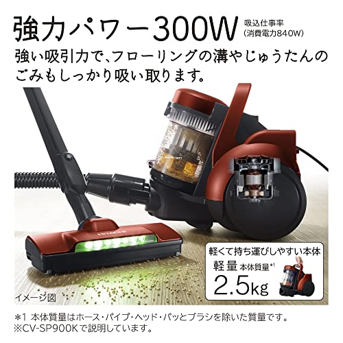 日立(HITACHI) 掃除機 パワかる サイクロン式 CV-SP300K N