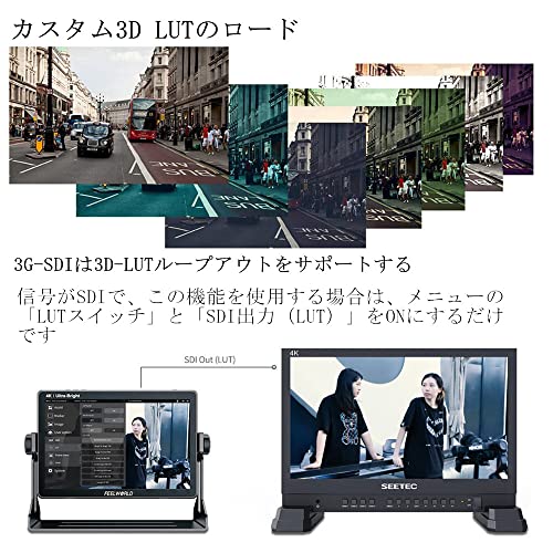 FEELWORLD LUT11S 10.1インチ カメラ撮影モニター 高輝度2000nits 3D