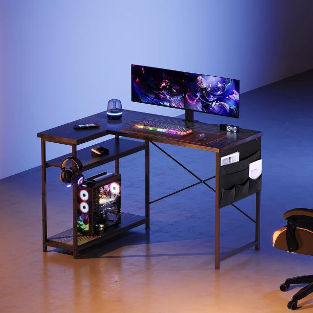 M3147-114-75】ゲーミングデスク l字 パソコンデスク 幅107cm Amazon