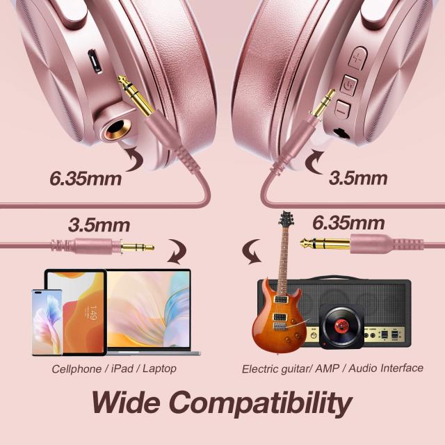 OneOdio A70 Bluetooth オーバーイヤーヘッドフォン ワイヤレス