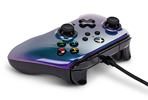 【国内正規品 ２年保証】PowerA エンハンスド 有線 コントローラー オーロラ 二重振動機能 Xbox Series X|S Xbox One PC Windows 10/11