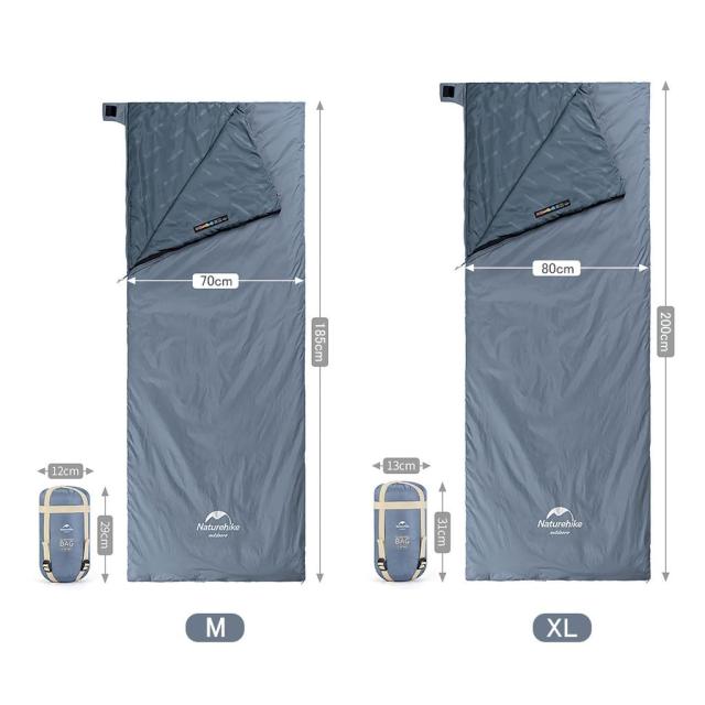Naturehike キャンプ 登山 車中泊 防災用1人用/M/XLサイズ 寝袋 封筒型