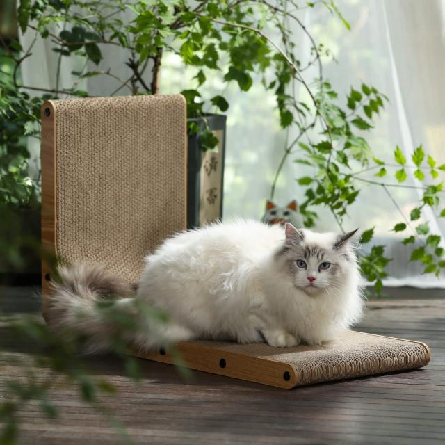 FUKUMARU 猫用L字型スクラッチャー 猫 猫用 爪とぎ 爪研ぎ ダンボール