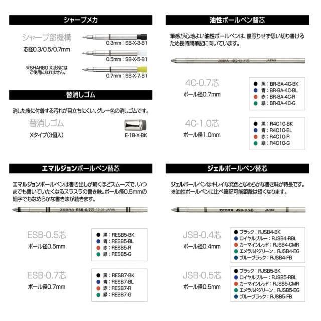 ゼブラ(ZEBRA) 多機能ペン シャーボX 金軸 リフィル入 SBX-GO-KN-AZ