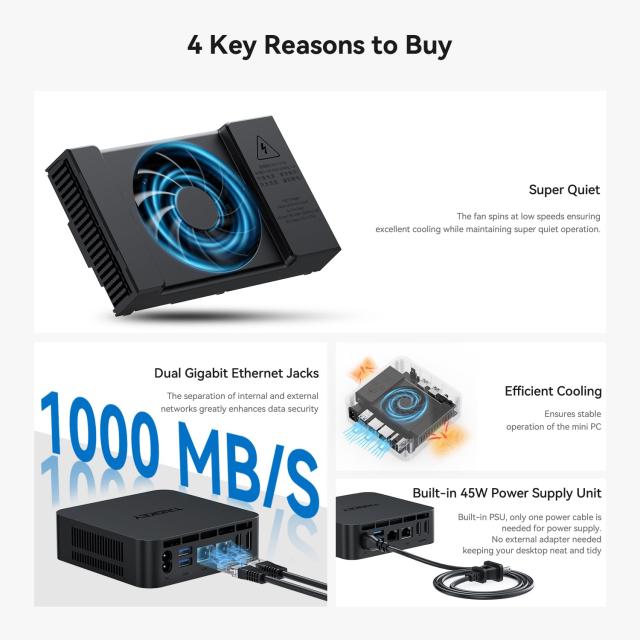 TRIGKEY ミニPC インテル第12世代 N95 プロセッサー 3.4GHz 【公式通販】