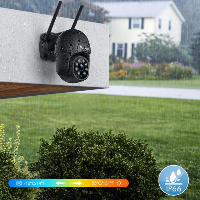 Ctronics 防犯カメラ 屋外 セット 5GHzWiFi 2.5K 4MP AI検知 自動追尾 24時間録画 スマホ・PC遠隔操作 ONVIF/NVR/NAS対応 プリセット機能