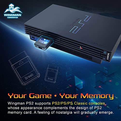 Brook Wingman PS2 Converter ウィングマンPS2 コンバーター PS2/PS/PS Classicゲーム機に対応 コントローラー変換アダプター スーパーコ_4