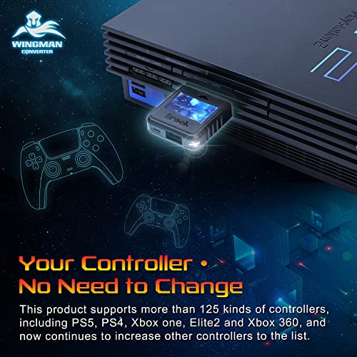 Brook Wingman PS2 Converter ウィングマンPS2 コンバーター PS2/PS/PS Classicゲーム機に対応 コントローラー変換アダプター スーパーコ_5