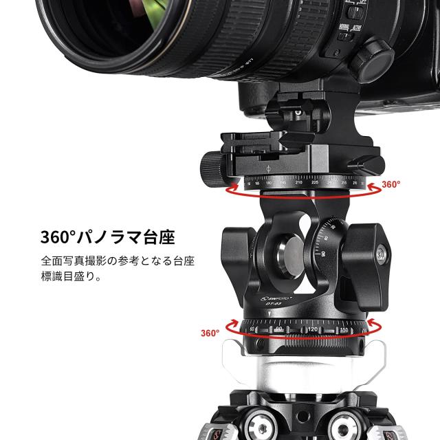 SWFOTO DT-03R 2WAY雲台パンニングクランプ 一脚 2ウェイ雲台 アルカスイス(プレート付属)_3